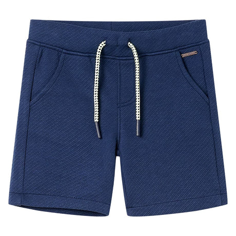 VidaXL Short enfant avec cordon de serrage 128 bleu foncé