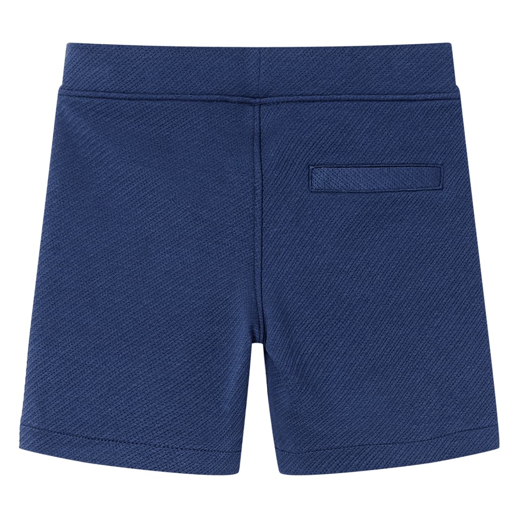 VidaXL Short enfant avec cordon de serrage 128 bleu foncé