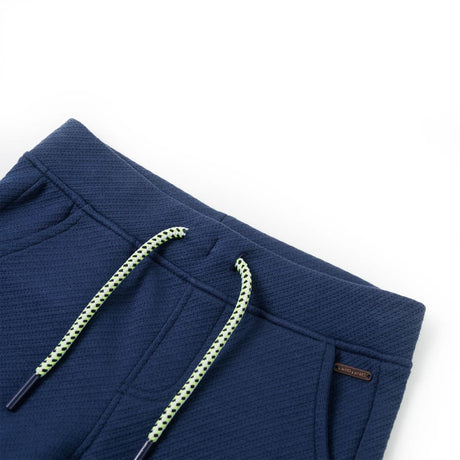 VidaXL Short enfant avec cordon de serrage 128 bleu foncé