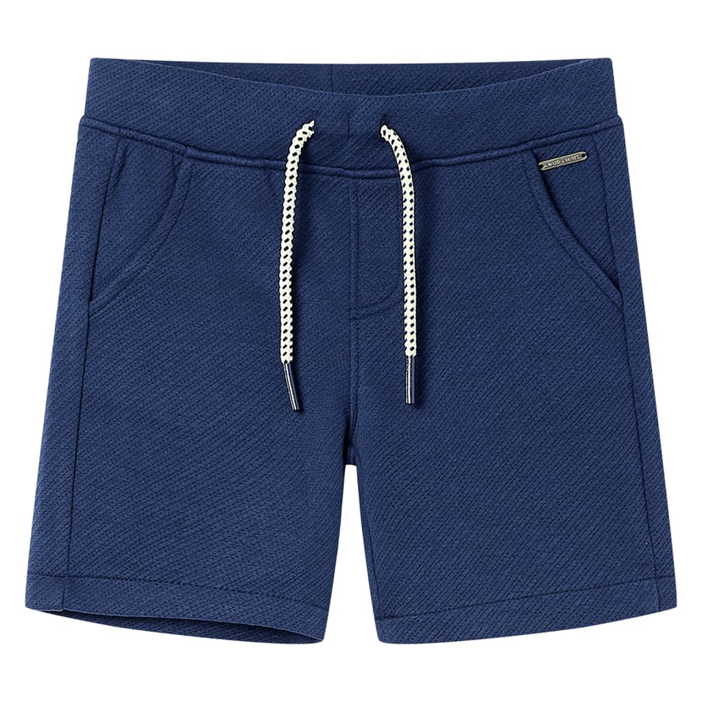 VidaXL Short enfant avec cordon de serrage 140 bleu foncé
