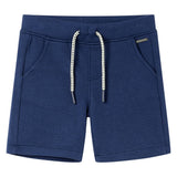 VidaXL Short enfant avec cordon de serrage 140 bleu foncé