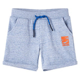 VidaXL Short enfant avec cordon de serrage 104 bleu mélange