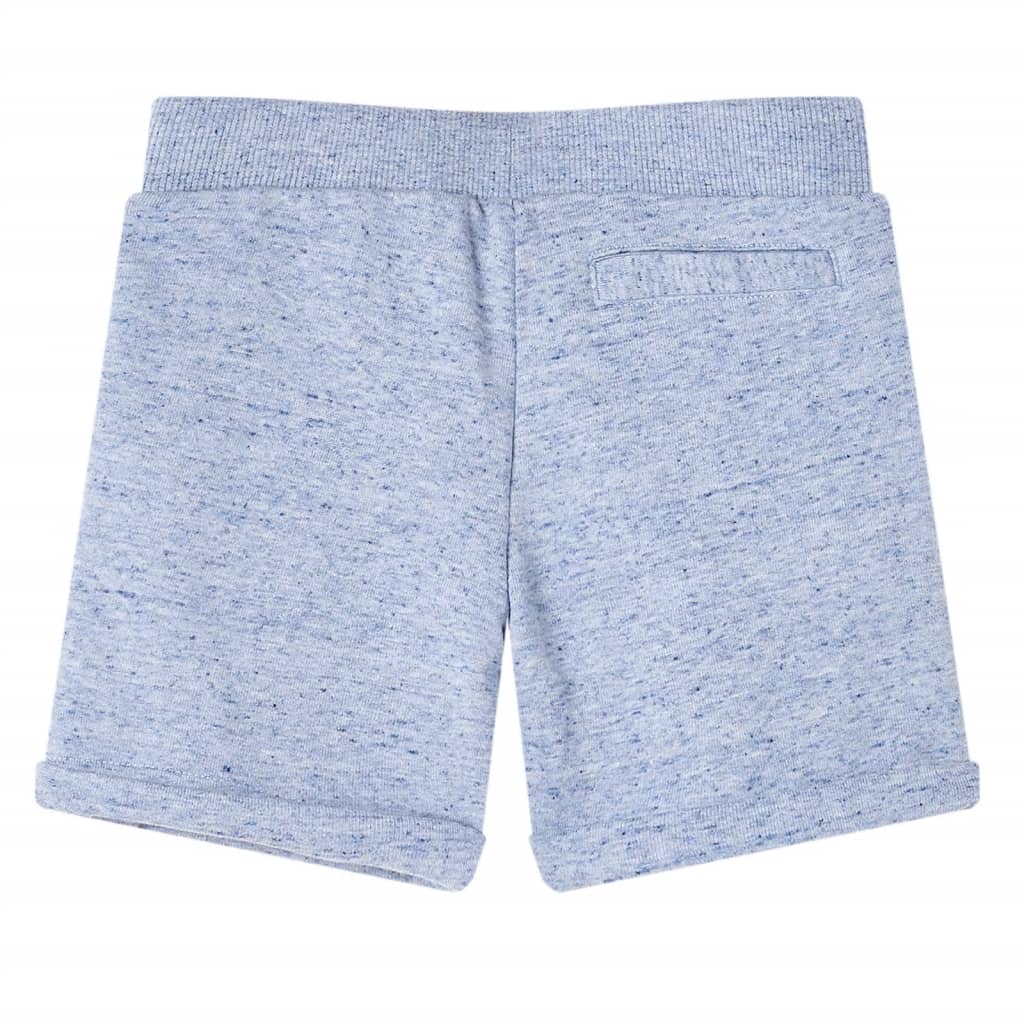 VidaXL Short enfant avec cordon de serrage 104 bleu mélange
