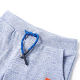 VidaXL Short enfant avec cordon de serrage 104 bleu mélange