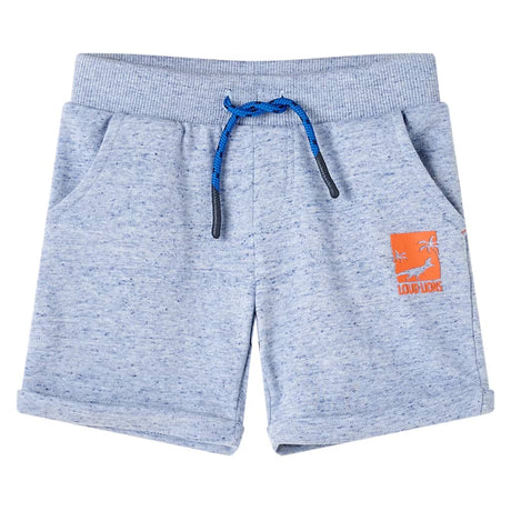 VidaXL Short enfant avec cordon de serrage 128 bleu mélange