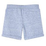 VidaXL Short enfant avec cordon de serrage 128 bleu mélange