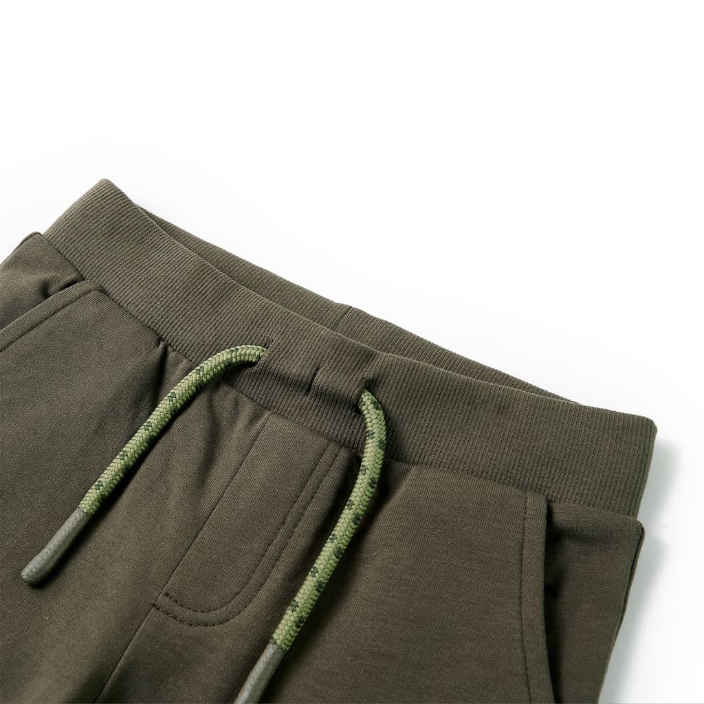 VidaXL Short enfant avec cordon de serrage 92 kaki foncé