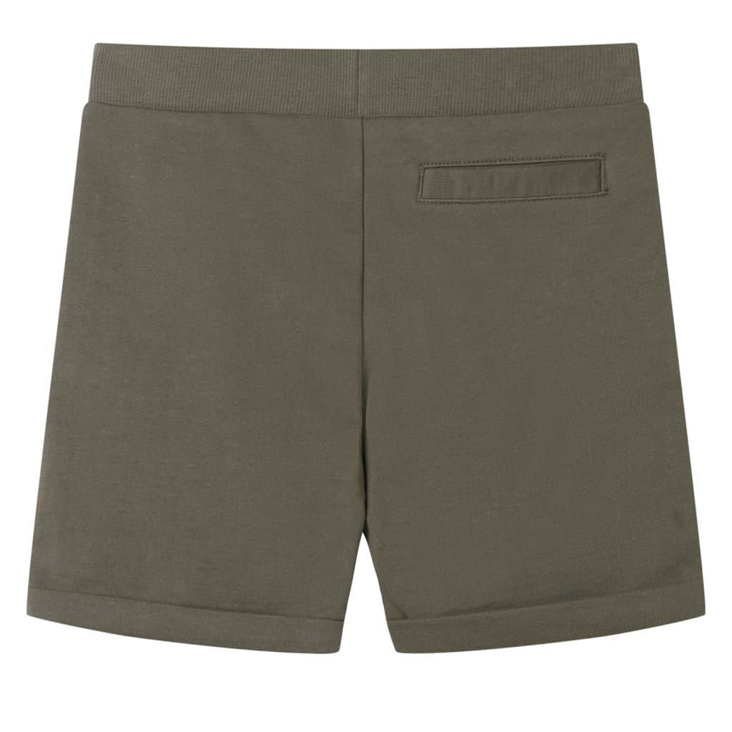 VidaXL Short enfant avec cordon de serrage 104 kaki foncé