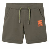 VidaXL Short enfant avec cordon de serrage 116 kaki foncé