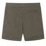 VidaXL Short enfant avec cordon de serrage 128 kaki foncé