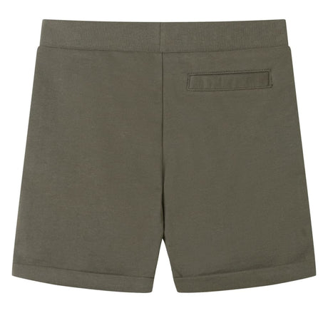 VidaXL Short enfant avec cordon de serrage 128 kaki foncé