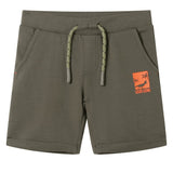 VidaXL Short enfant avec cordon de serrage 140 kaki foncé