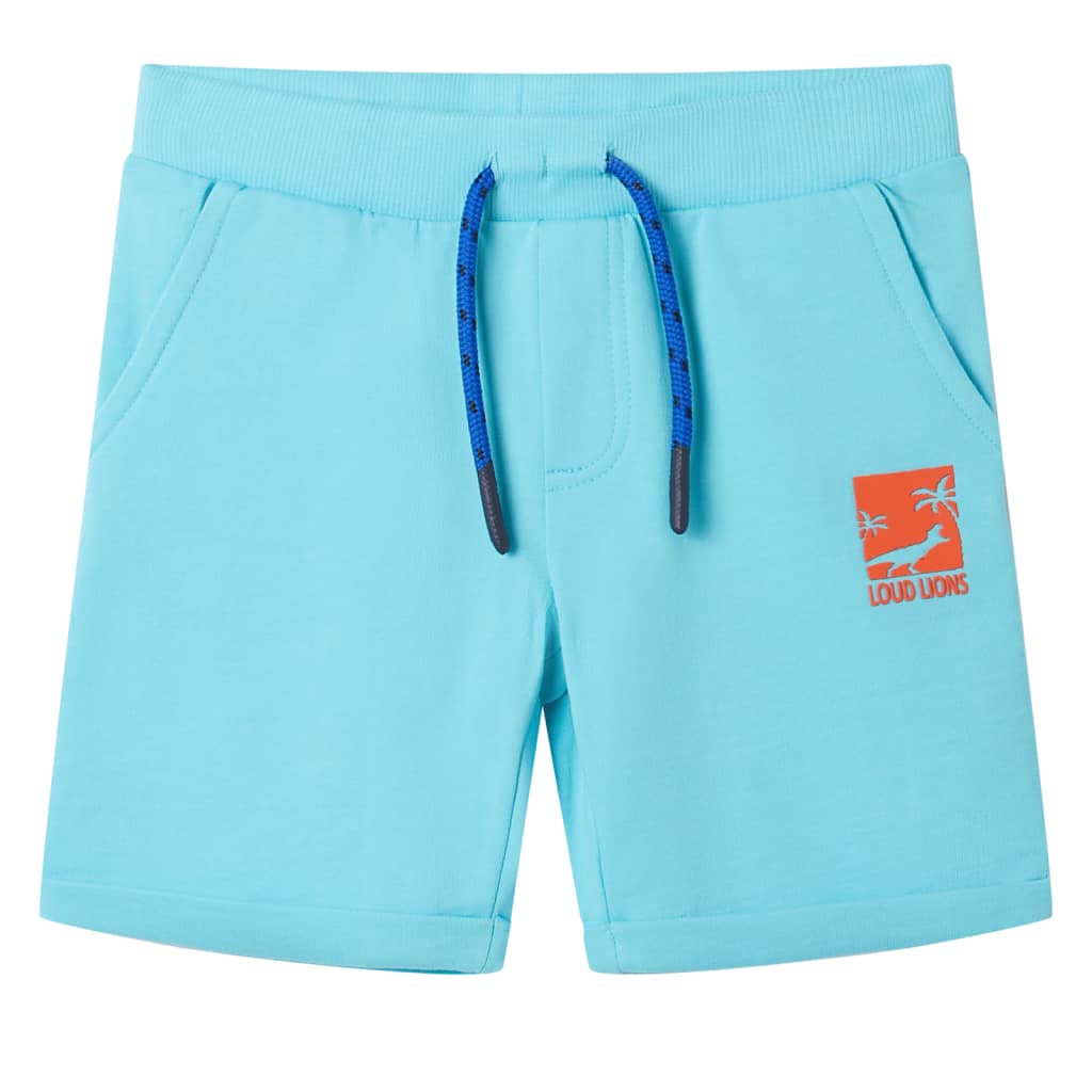 VidaXL Short enfant avec cordon de serrage 92 bleu mer