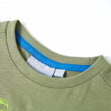 VidaXL Chemise enfant à manches courtes 92 kaki clair