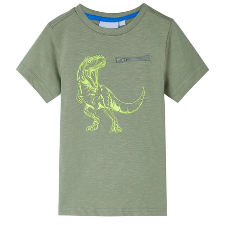VidaXL Chemise enfant à manches courtes 104 kaki clair