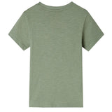VidaXL Chemise enfant à manches courtes 104 kaki clair