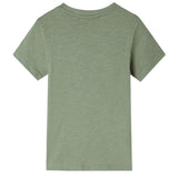 VidaXL Chemise enfant à manches courtes 116 kaki clair