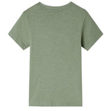 VidaXL chemise enfant manches courtes 140 kaki clair