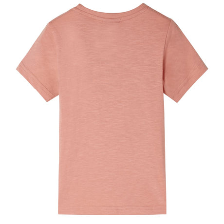 VidaXL Chemise enfant à manches courtes 128 orange clair