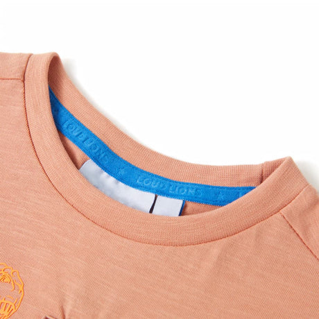 VidaXL Chemise enfant à manches courtes 128 orange clair
