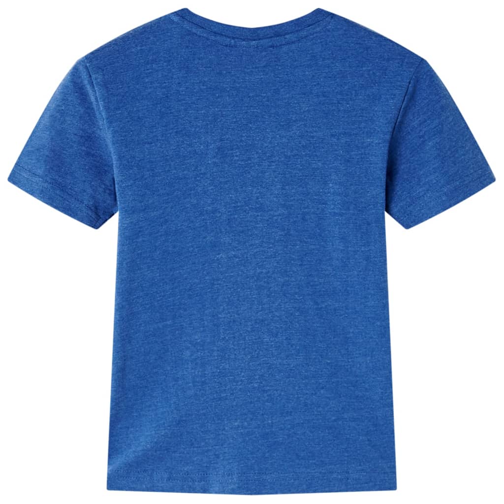 VidaXL Chemise enfant 104 bleu foncé mélangé