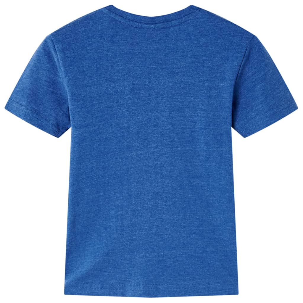 VidaXL Chemise enfant 116 bleu foncé mélangé