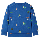 VidaXL Pull enfant 104 bleu foncé mélangé