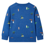 VidaXL Pull enfant 116 bleu foncé mélangé