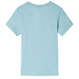 VidaXL Chemise enfant 104 bleu mer clair