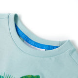 VidaXL Chemise enfant 104 bleu mer clair