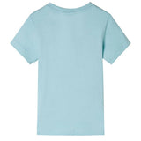 VidaXL Chemise enfant 116 bleu mer clair