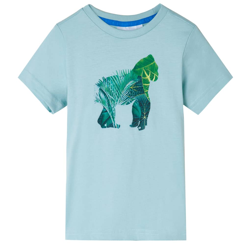 VidaXL Chemise enfant 140 bleu mer clair