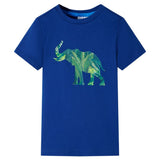 VidaXL Chemise enfant 128 bleu foncé