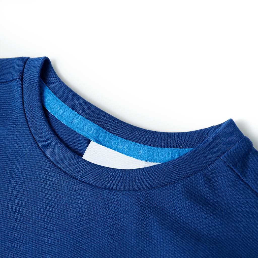 VidaXL Chemise enfant 128 bleu foncé