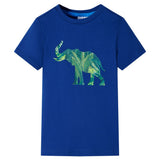 VidaXL Chemise enfant 140 bleu foncé