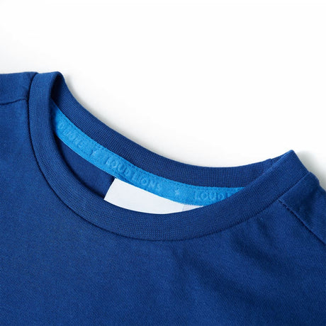 VidaXL Chemise enfant 140 bleu foncé