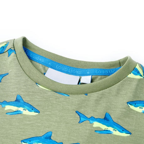VidaXL Chemise enfant 128 kaki clair