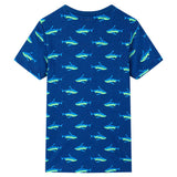 VidaXL Chemise enfant 92 bleu foncé
