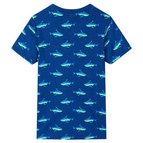 VidaXL Chemise enfant 92 bleu foncé