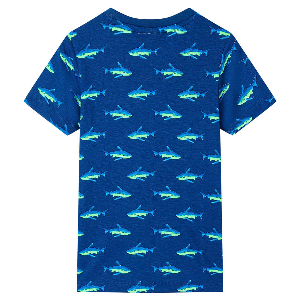 VidaXL Chemise enfant 104 bleu foncé