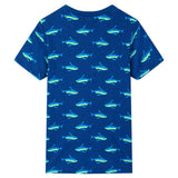 VidaXL Chemise enfant 116 bleu foncé