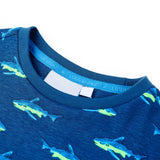 VidaXL Chemise enfant 116 bleu foncé