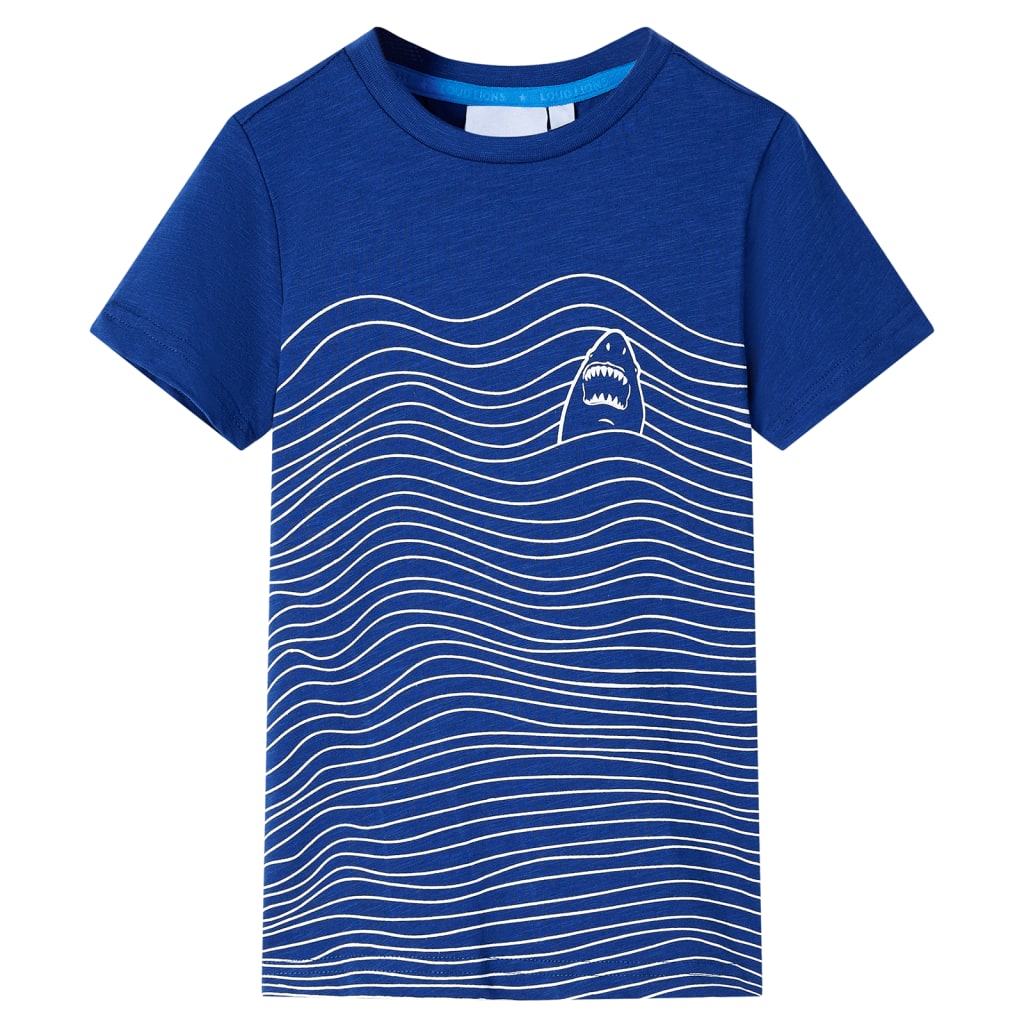 VidaXL Chemise enfant 92 bleu foncé