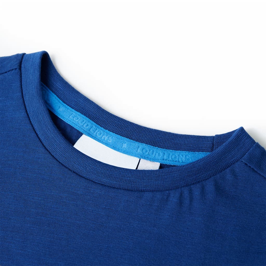 VidaXL Chemise enfant 116 bleu foncé