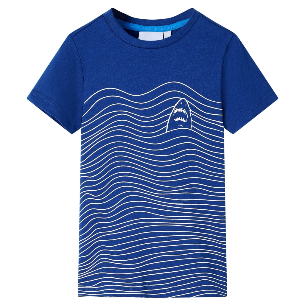 VidaXL Chemise enfant 128 bleu foncé