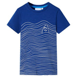 VidaXL Chemise enfant 128 bleu foncé