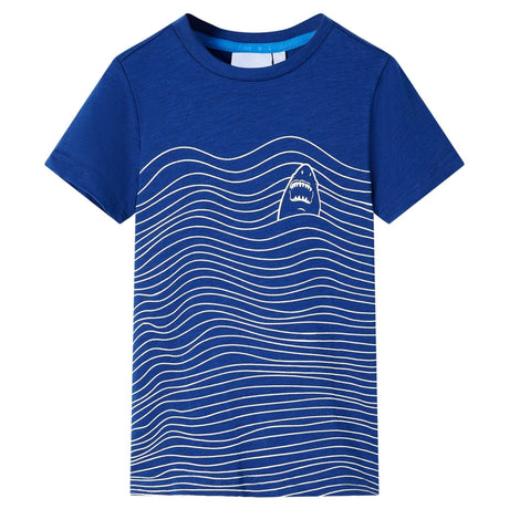 VidaXL Chemise enfant 128 bleu foncé