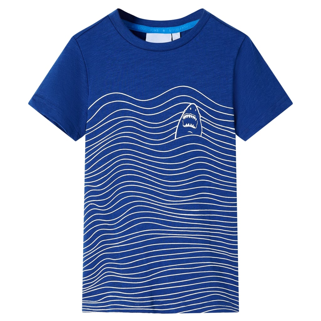 VidaXL Chemise enfant 140 bleu foncé