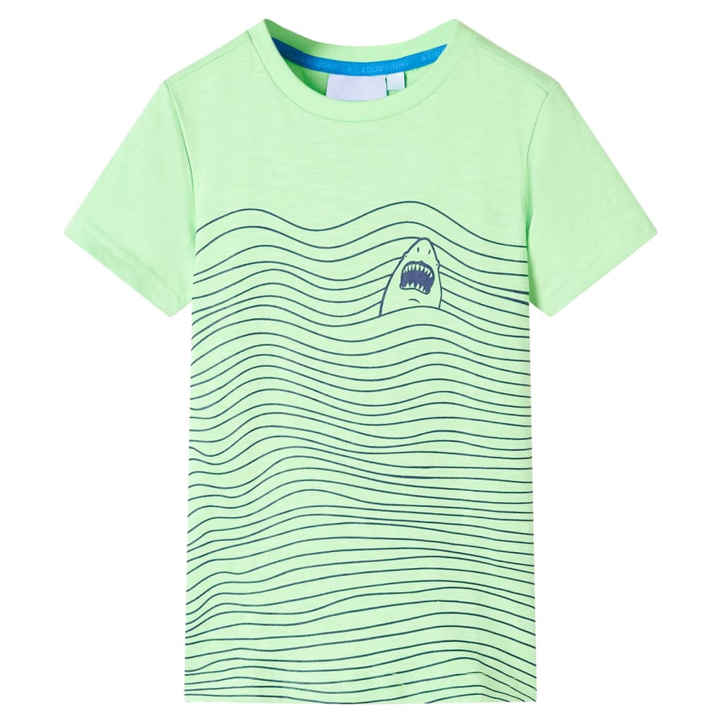 VidaXL Chemise enfant 128 vert fluo