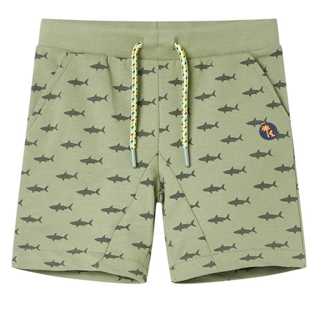 VidaXL Short enfant avec cordon de serrage 128 kaki clair